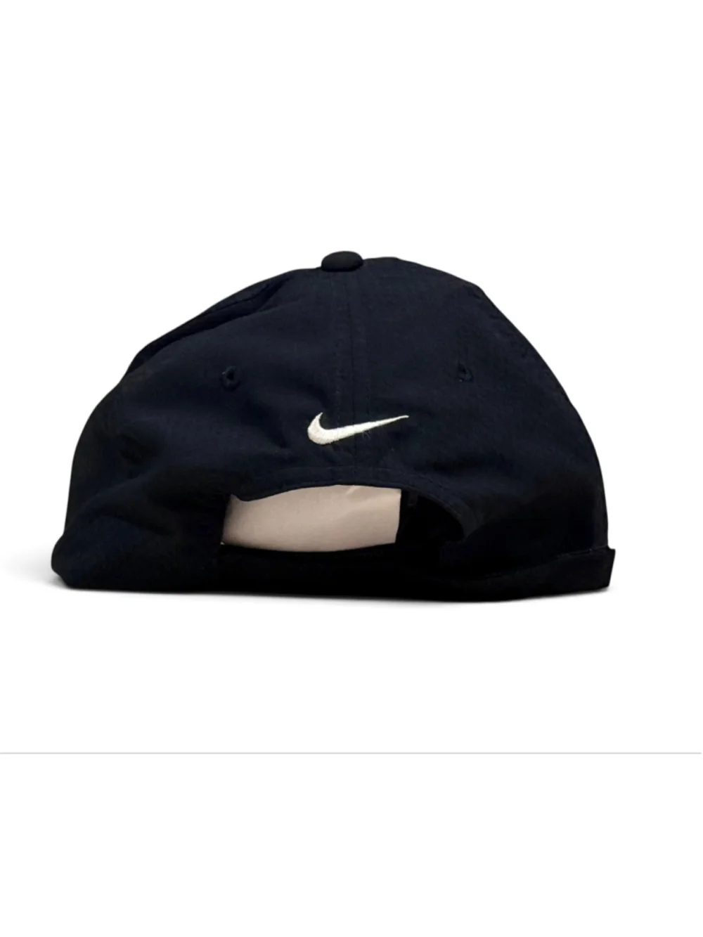 Vintage Y2K Nike Golf RISE Black Strapback Hat Cap Swoosh One Size